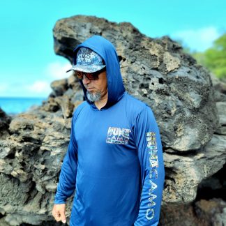 Navy Hooded Long Sleeved Shirt